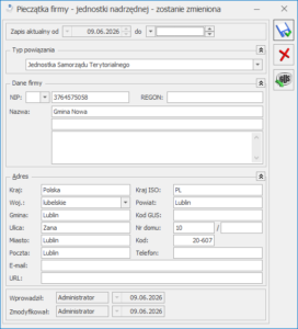Comarch ERP Optima 2026.5.1